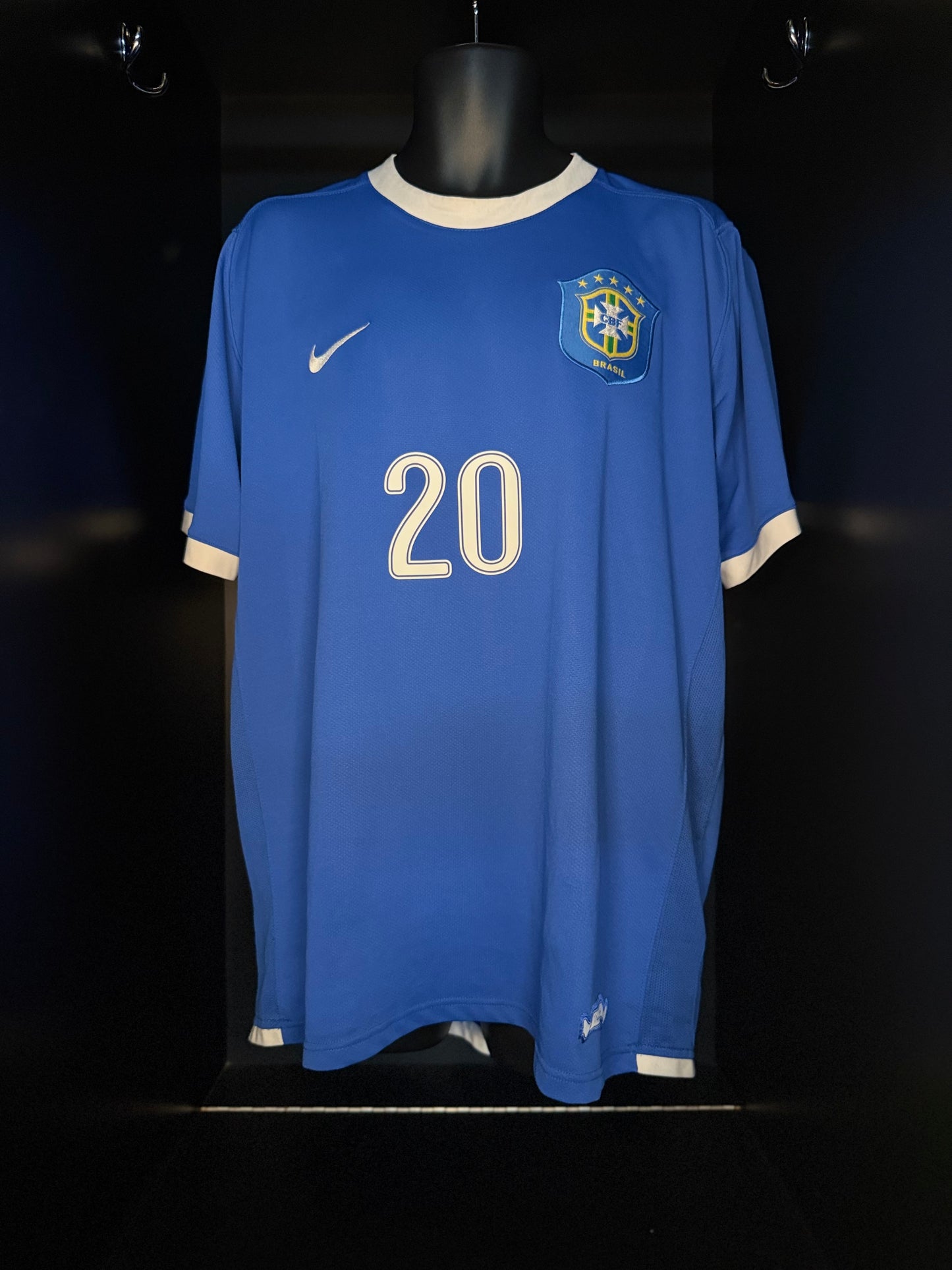 2006-2007 Brazil Anderson AWAY Kit - Soccer Jersey Football Shirt Nike XL Authentic