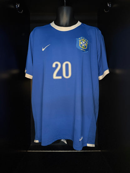 2006-2007 Brazil Anderson AWAY Kit - Soccer Jersey Football Shirt Nike XL Authentic