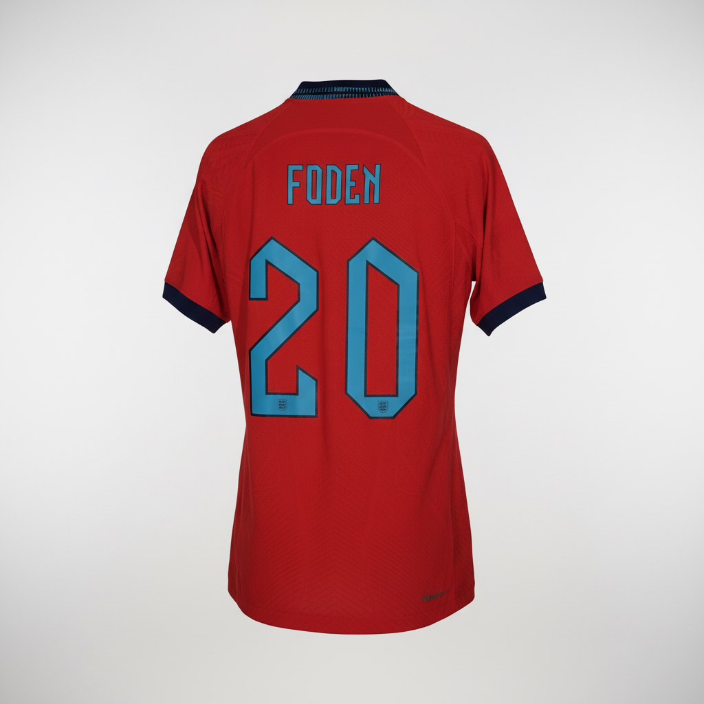 2022-2023 England Foden AWAY Kit Soccer Jersey Shirt Nike Small Authentic