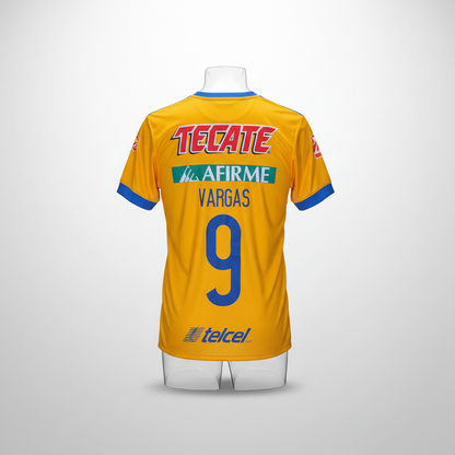 Tigres UANL Vargas #9 - adidas - 2017/2018 - HOME Kit