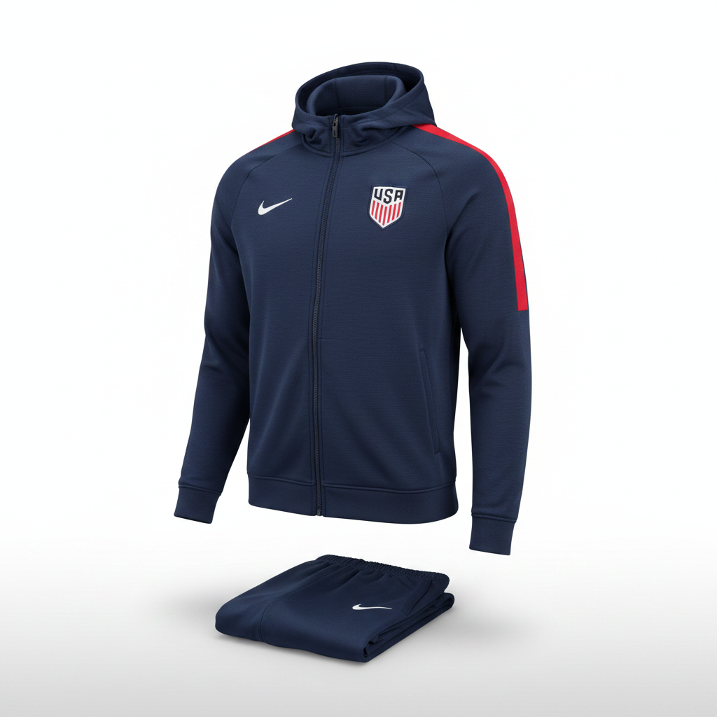 2024-2025 United States (USA) Staff TRACKSUIT Soccer Nike Large Authentic