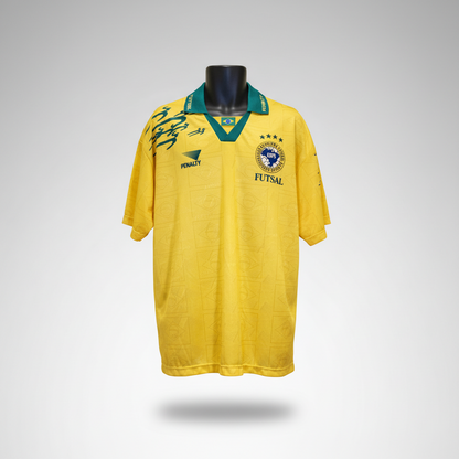 1996-1997 Brazil Futsal HOME Kit Soccer Jersey Shirt Penalty XL Authentic