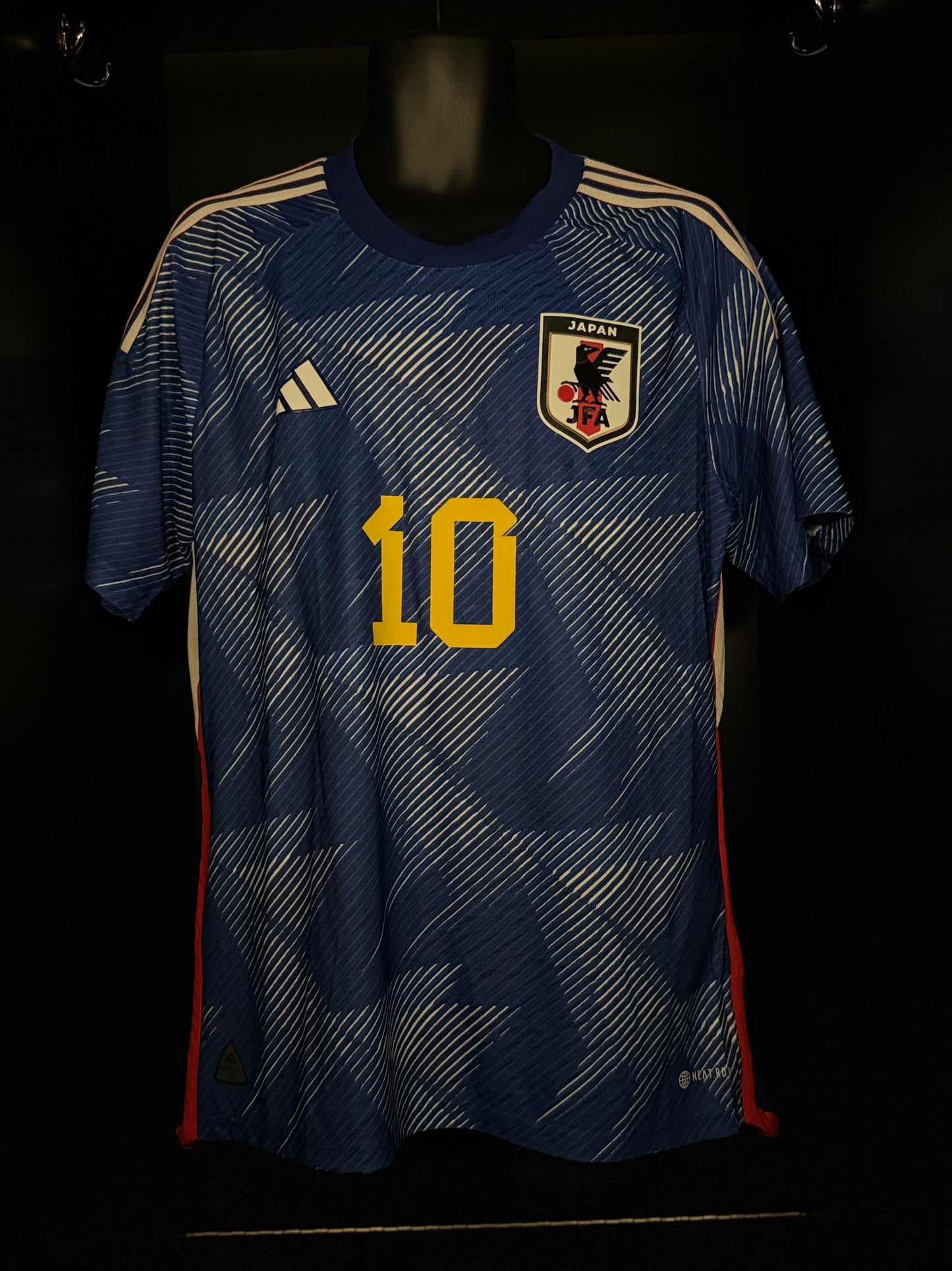 2022-2023 Japan Minamino HOME Kit Soccer Jersey Shirt adidas Large Authentic