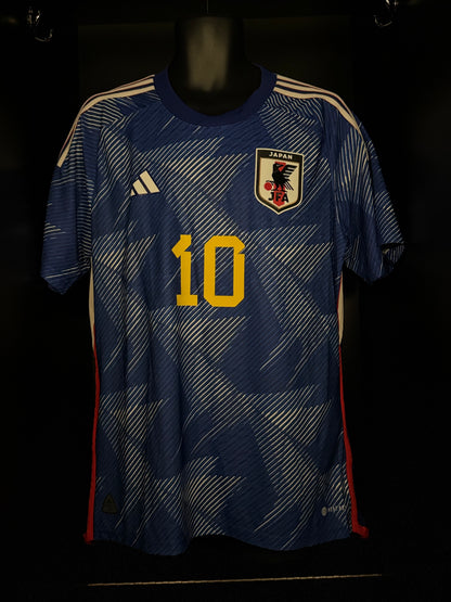 2022-2023 Japan Minamino HOME Kit Soccer Jersey Shirt adidas Large Authentic