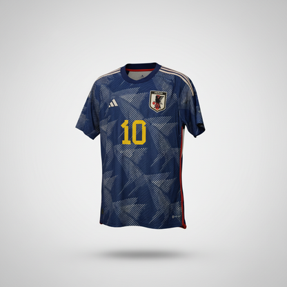 2022-2023 Japan Minamino HOME Kit Soccer Jersey Shirt adidas Large Authentic