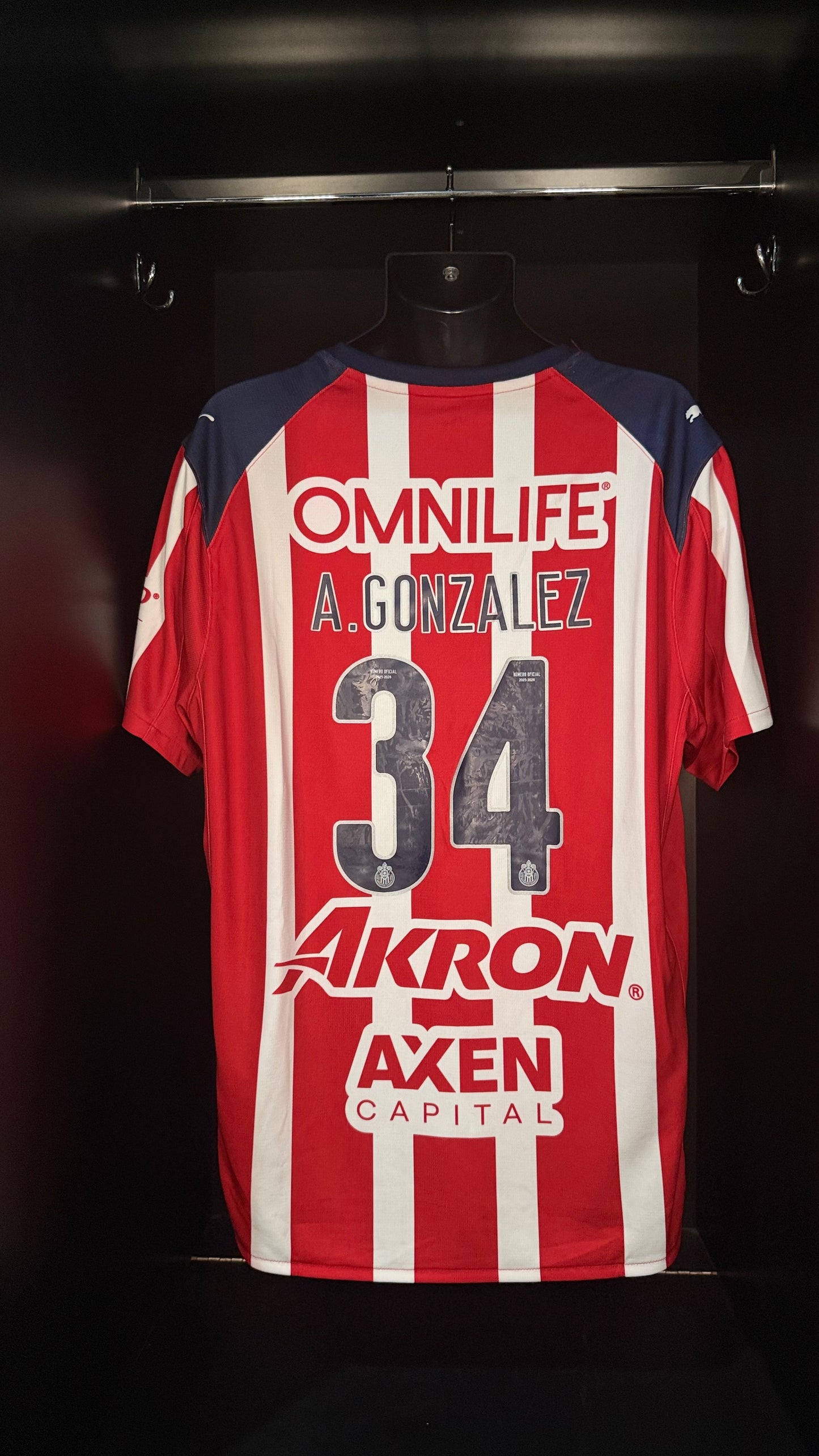 2025-2026 Chivas Guadalajara A. Gonzalez HOME Kit Soccer Jersey Football Shirt Puma XL Authentic