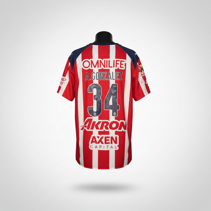 2025-2026 Chivas Guadalajara A. Gonzalez HOME Kit Soccer Jersey Football Shirt Puma XL Authentic