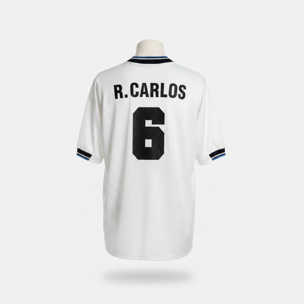 1995-1996 Inter Milan R. Carlos AWAY Kit Soccer Jersey Football Shirt Umbro Large Authentic