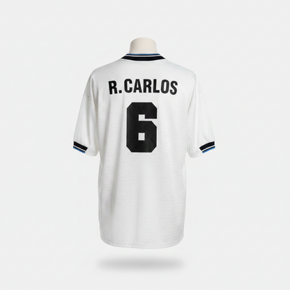 1995-1996 Inter Milan R. Carlos AWAY Kit Soccer Jersey Football Shirt Umbro Large Authentic