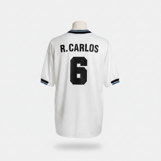 1995-1996 Inter Milan R. Carlos AWAY Kit Soccer Jersey Football Shirt Umbro Large Authentic