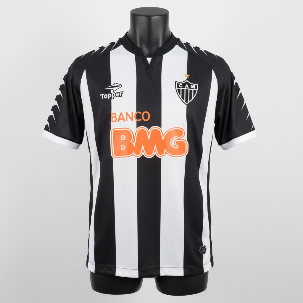 2012-2013 Atletico Mineiro Ronaldinho HOME Kit Soccer Jersey Football Shirt Topper Large Authentic