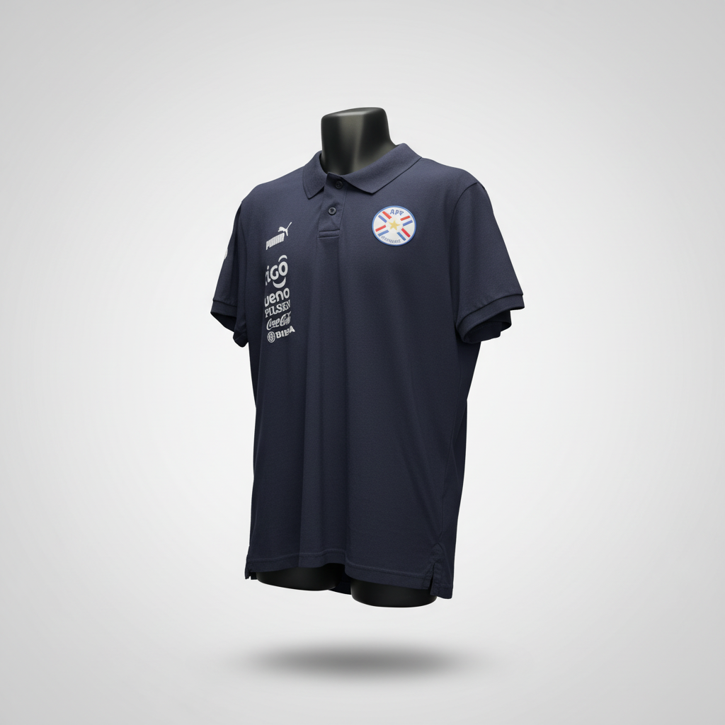 2022-2023 Paraguay Staff Polo Soccer Jersey Shirt Puma XL Authentic
