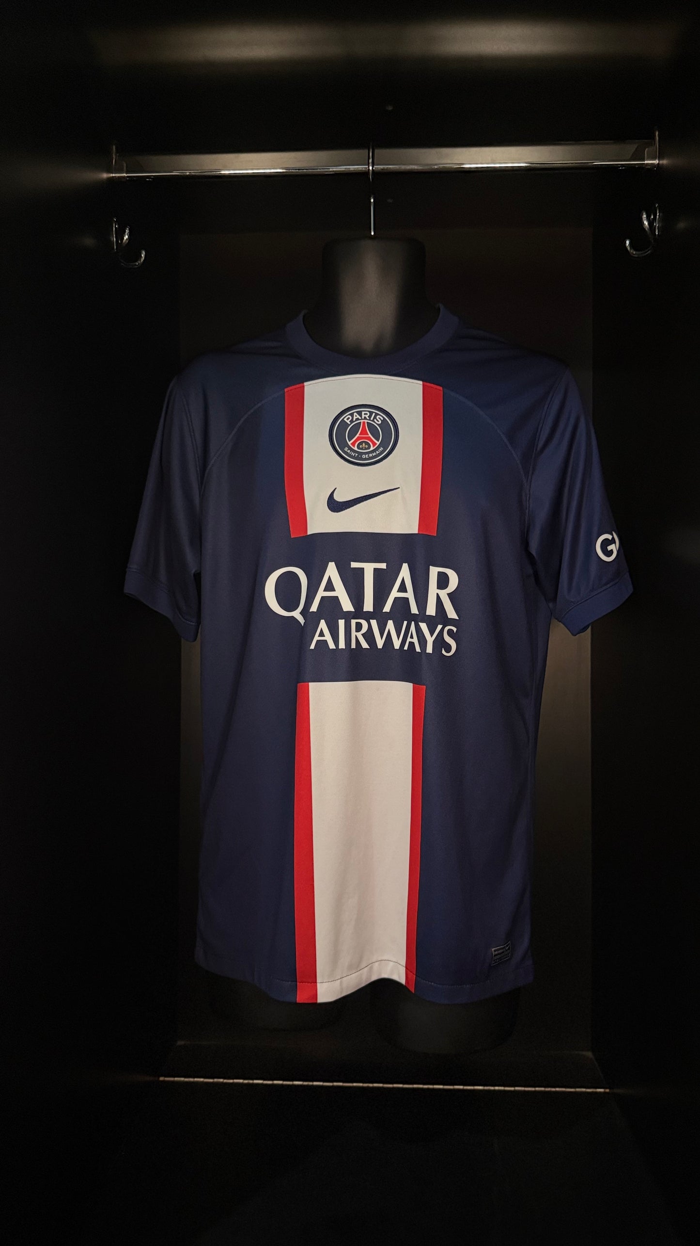 2022-2023 PSG Mbappe HOME Kit Soccer Jersey Football Shirt Nike Medium Authentic