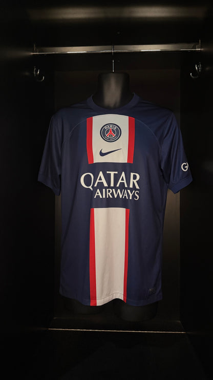 2022-2023 PSG Mbappe HOME Kit Soccer Jersey Football Shirt Nike Medium Authentic