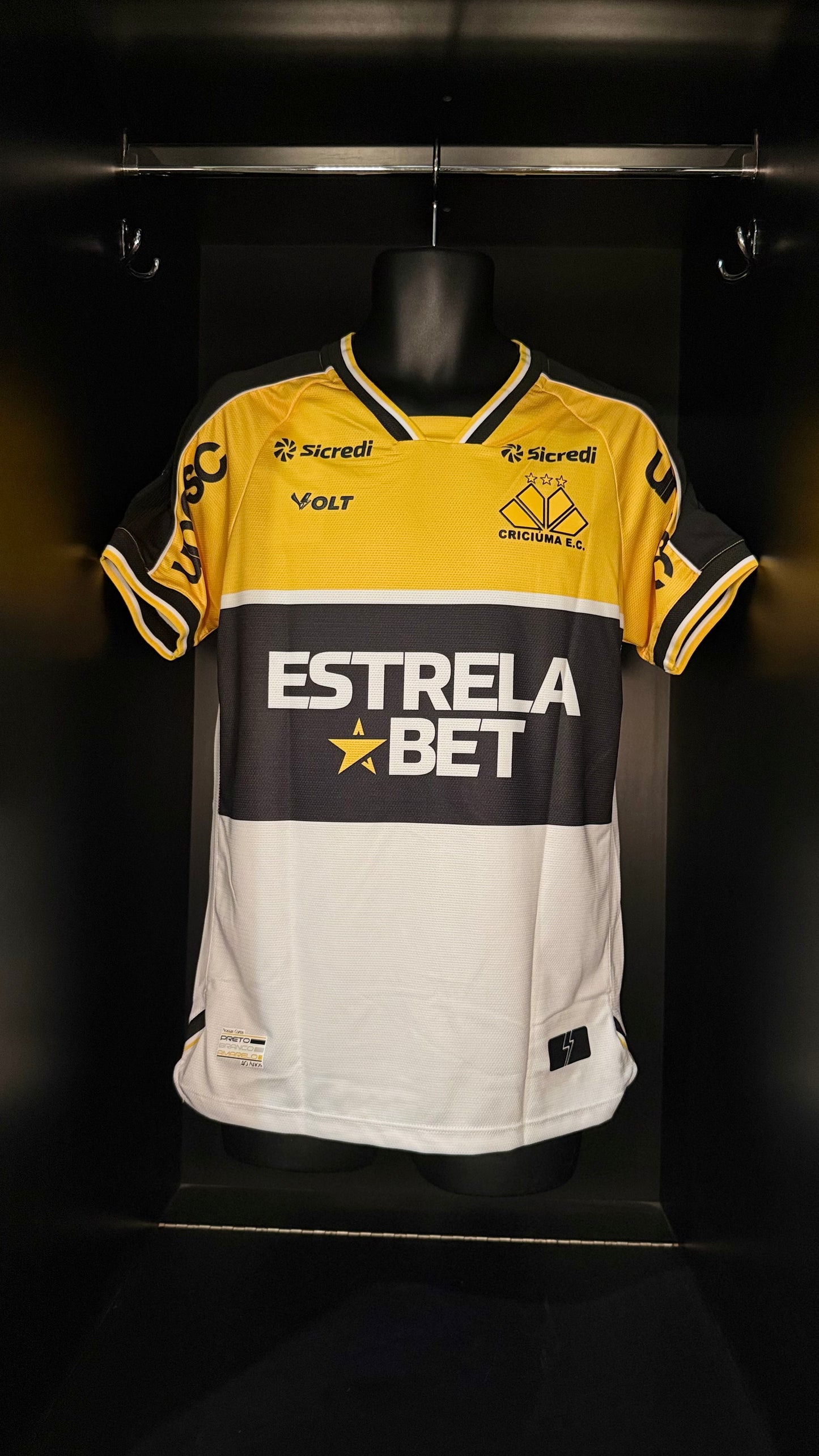 2025-2026 Criciuma Felipe Matheus HOME Kit Soccer Jersey Football Shirt Volt Sport Medium Authentic