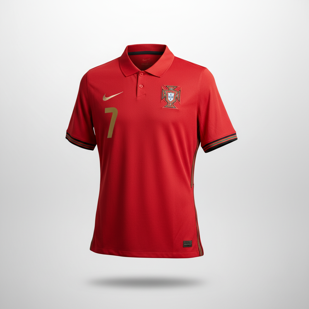 2020-2021 Portugal Ronaldo HOME Kit Soccer Jersey Football Shirt Nike Small Authentic
