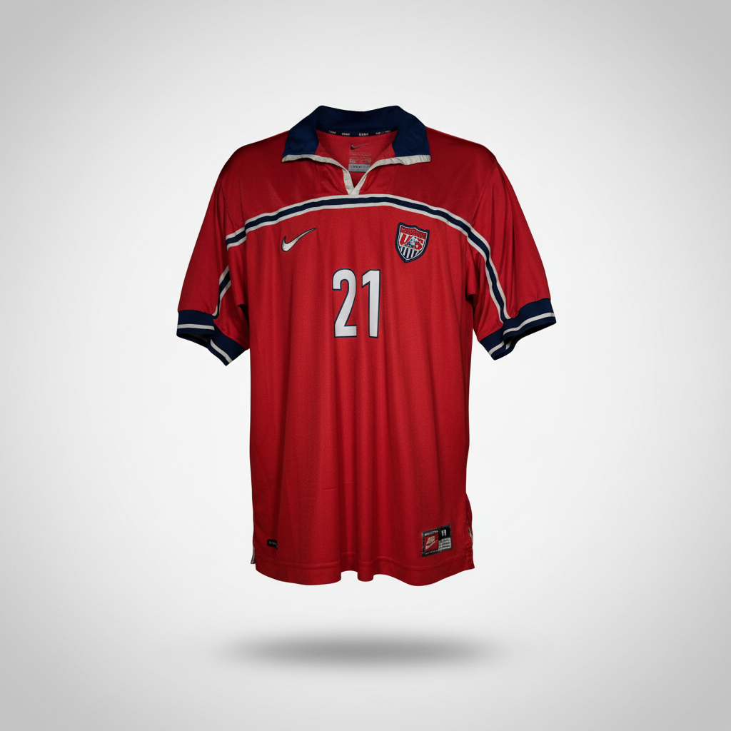 1998-1999 United States (USA) Reyna AWAY Kit Soccer Jersey Shirt Nike Medium Authentic