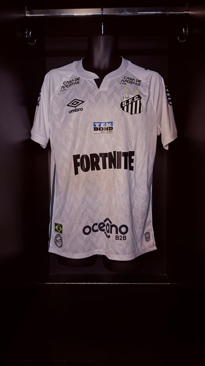 2020-2021 Santos HOME "Fortnite" Kit Soccer Jersey Football Shirt Umbro Medium Authentic