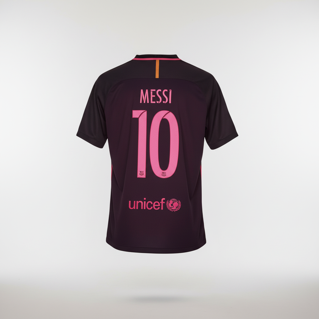 2016-2017 FC Barcelona Messi AWAY Kit Soccer Jersey Football Shirt Nike Medium Authentic