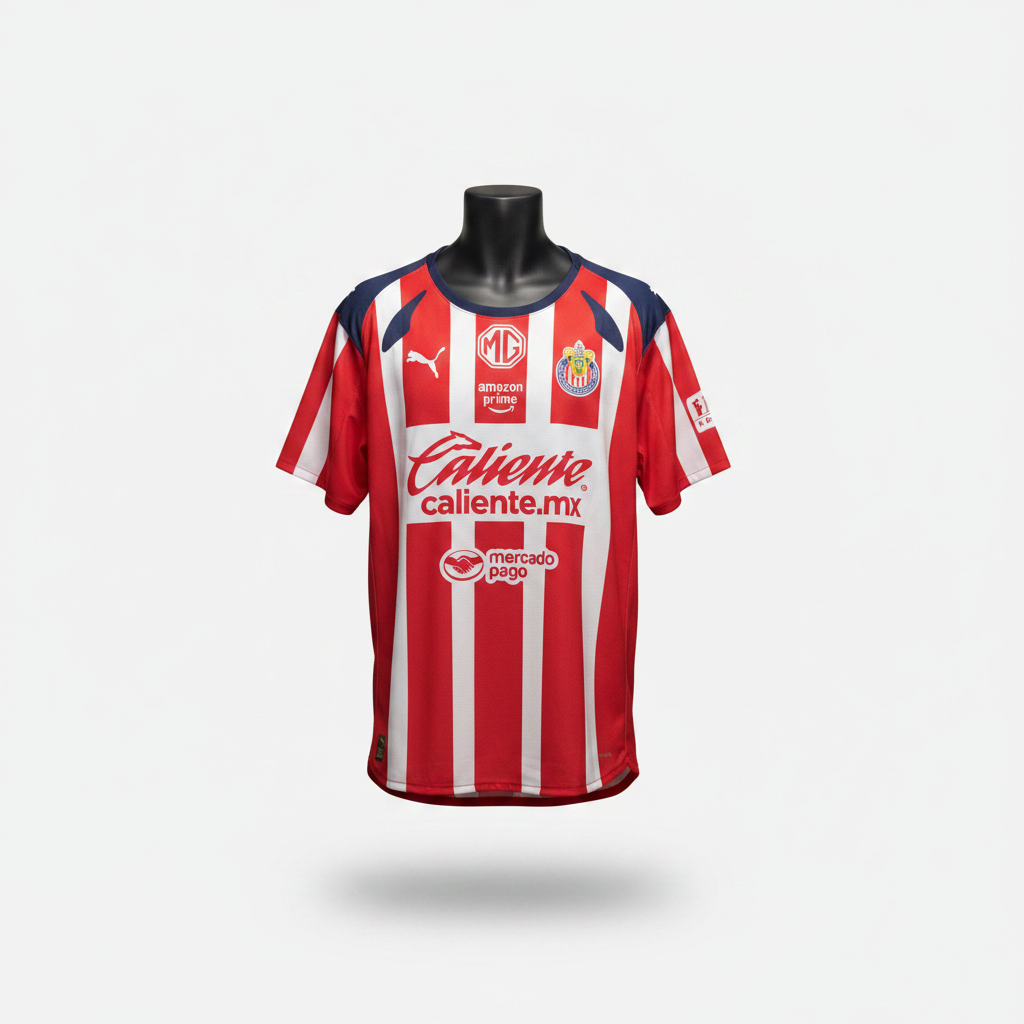 2025-2026 Chivas Guadalajara A. Gonzalez HOME Kit Soccer Jersey Football Shirt Puma XL Authentic