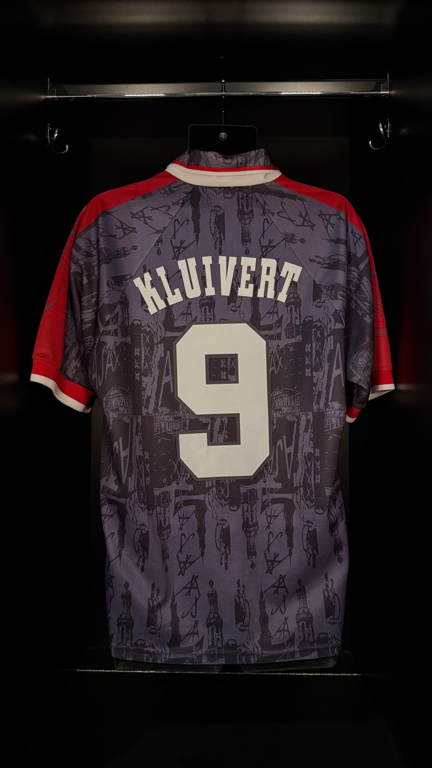 1996-1997 Ajax Kluivert AWAY Kit Soccer Jersey Football Shirt Umbro Large Authentic