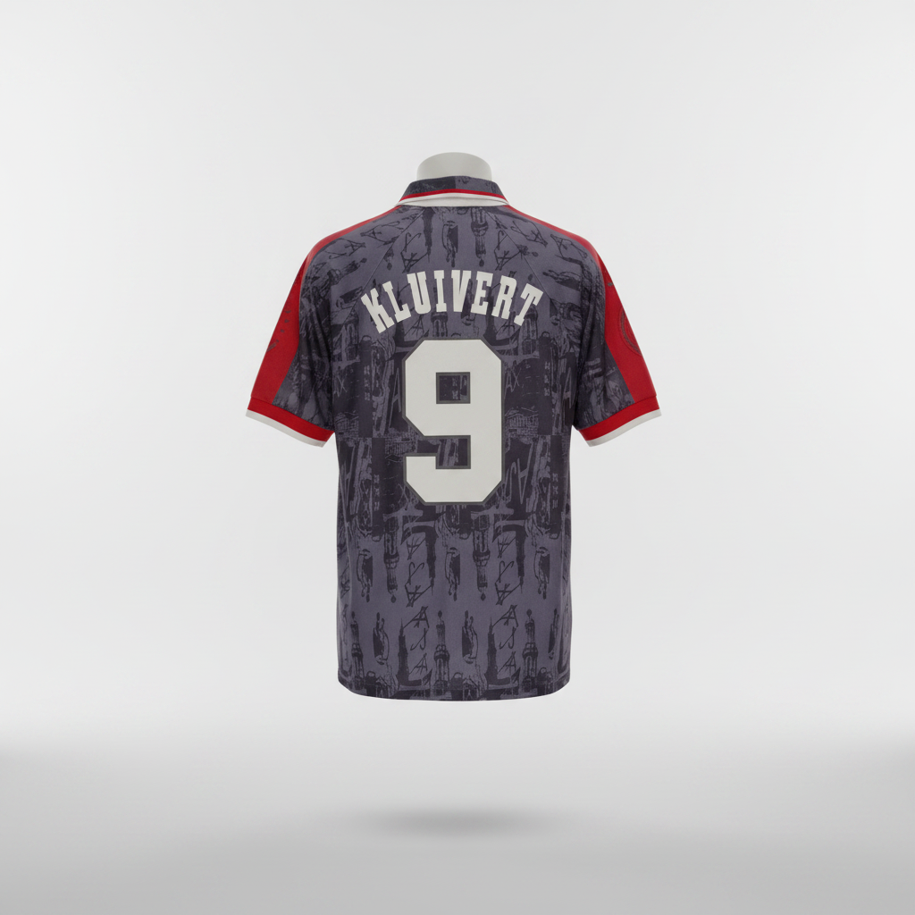 1996-1997 Ajax Kluivert AWAY Kit Soccer Jersey Football Shirt Umbro Large Authentic