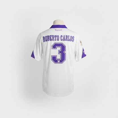 1997-1998 Real Madrid Roberto Carlos HOME Kit Soccer Jersey Football Shirt Kelme Large Authentic
