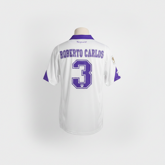 1997-1998 Real Madrid Roberto Carlos HOME Kit Soccer Jersey Football Shirt Kelme Large Authentic