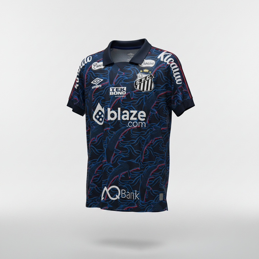 2023-2024 Santos M. Leonardo THIRD Kit Soccer Jersey Football Shirt Umbro Large Authentic