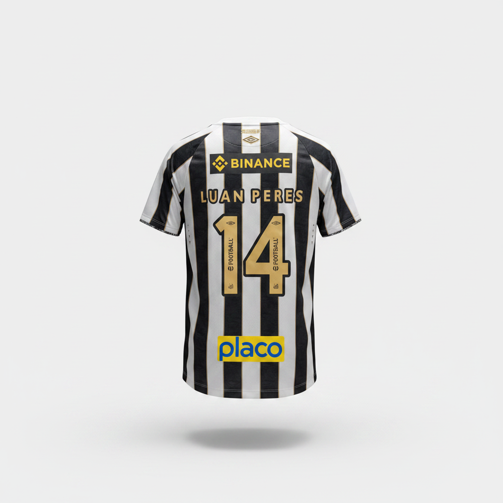 2024-2025 Santos Luan Peres AWAY Kit Soccer Jersey Football Shirt Umbro XL Authentic