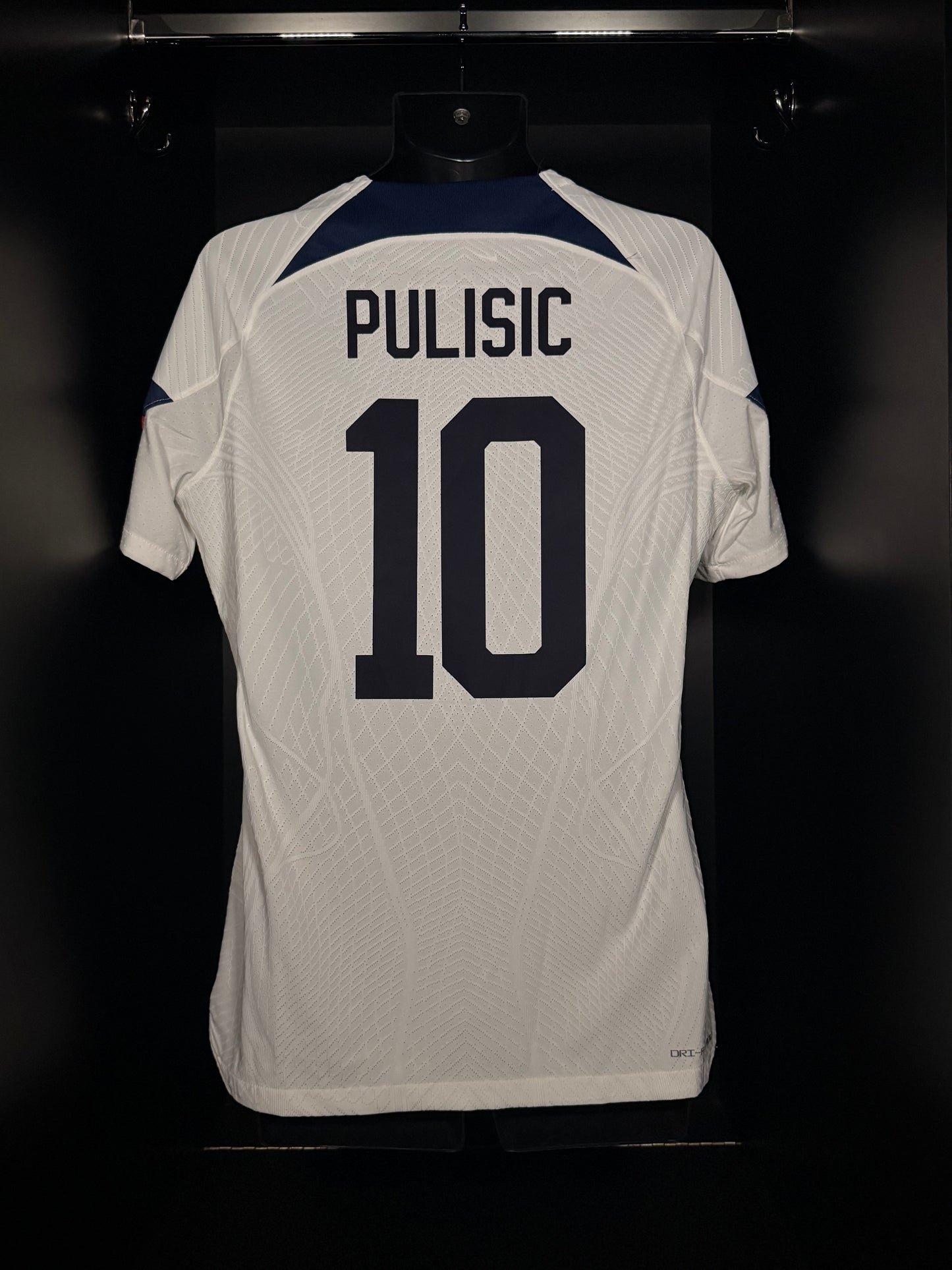 2022-2023 United States (USA) Pulisic HOME Kit Soccer Jersey Shirt Nike Large Authentic