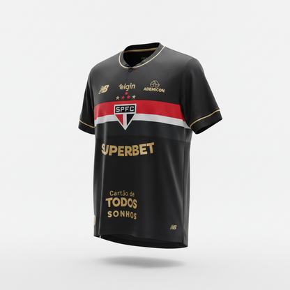 2025-2026 Sao Paulo FC Luciano THIRD Kit Soccer Jersey Football Shirt New Balance Large Authentic