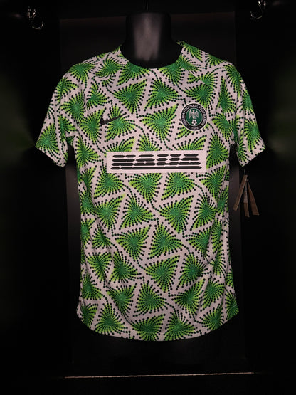 2022-2023 Nigeria PRE MATCH Kit Soccer Jersey Shirt Nike Medium Authentic