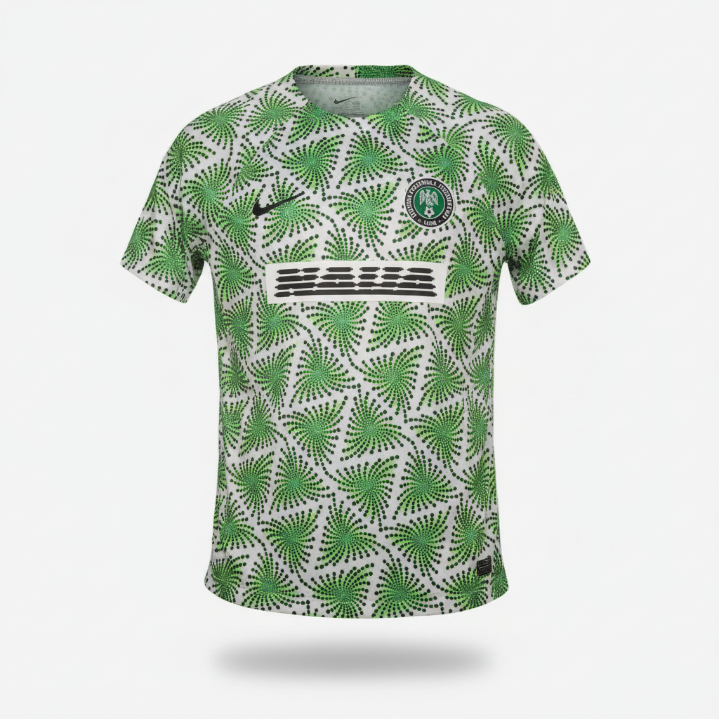 2022-2023 Nigeria PRE MATCH Kit Soccer Jersey Shirt Nike Medium Authentic