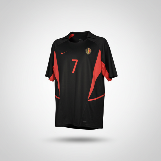 2002-2003 Belgium Wilmots AWAY Kit Soccer Jersey Shirt Nike Large Authentic