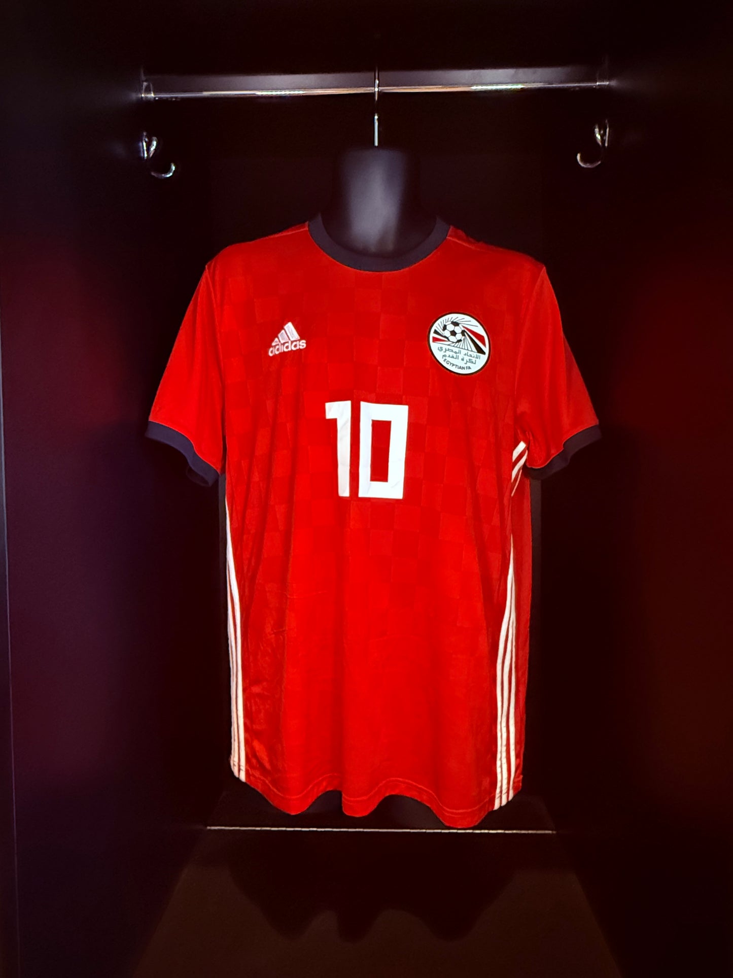 2018-2019 Egypt M. Salah HOME Kit Soccer Jersey Football Shirt Adidas Large Authentic