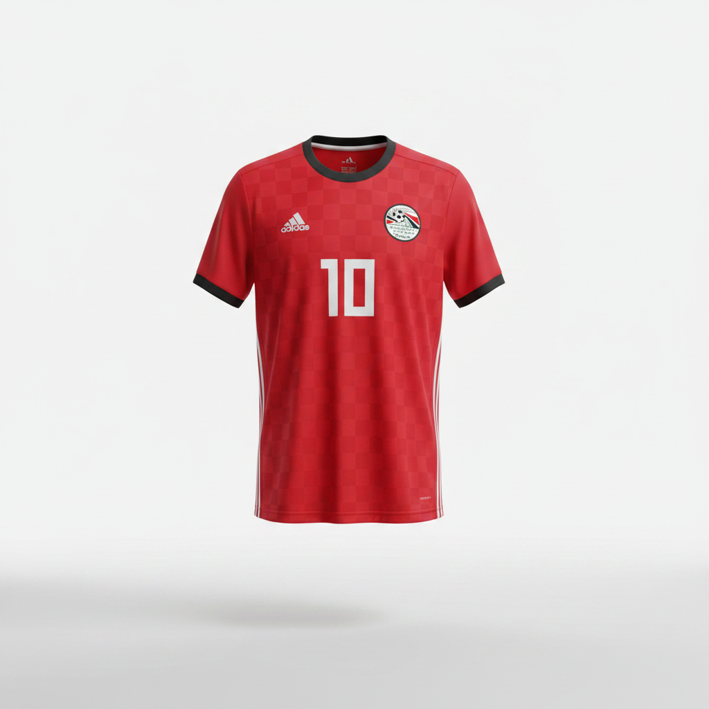 2018-2019 Egypt M. Salah HOME Kit Soccer Jersey Football Shirt Adidas Large Authentic