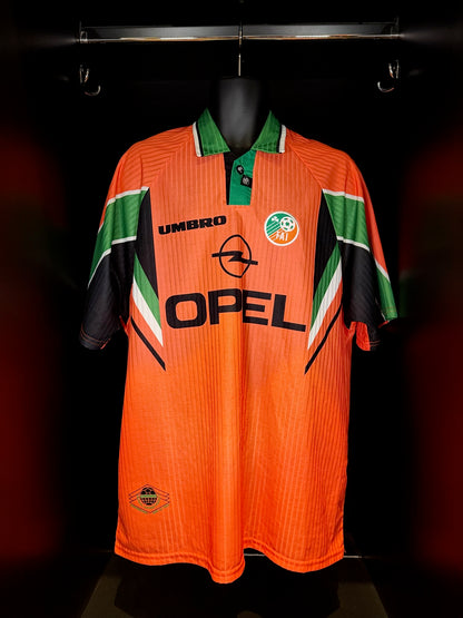 1996-1997 Ireland AWAY Kit Soccer Jersey Football Shirt Umbro XL Authentic