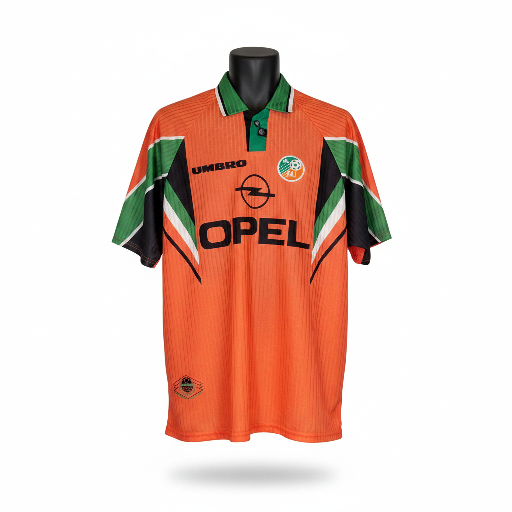 1996-1997 Ireland AWAY Kit Soccer Jersey Football Shirt Umbro XL Authentic