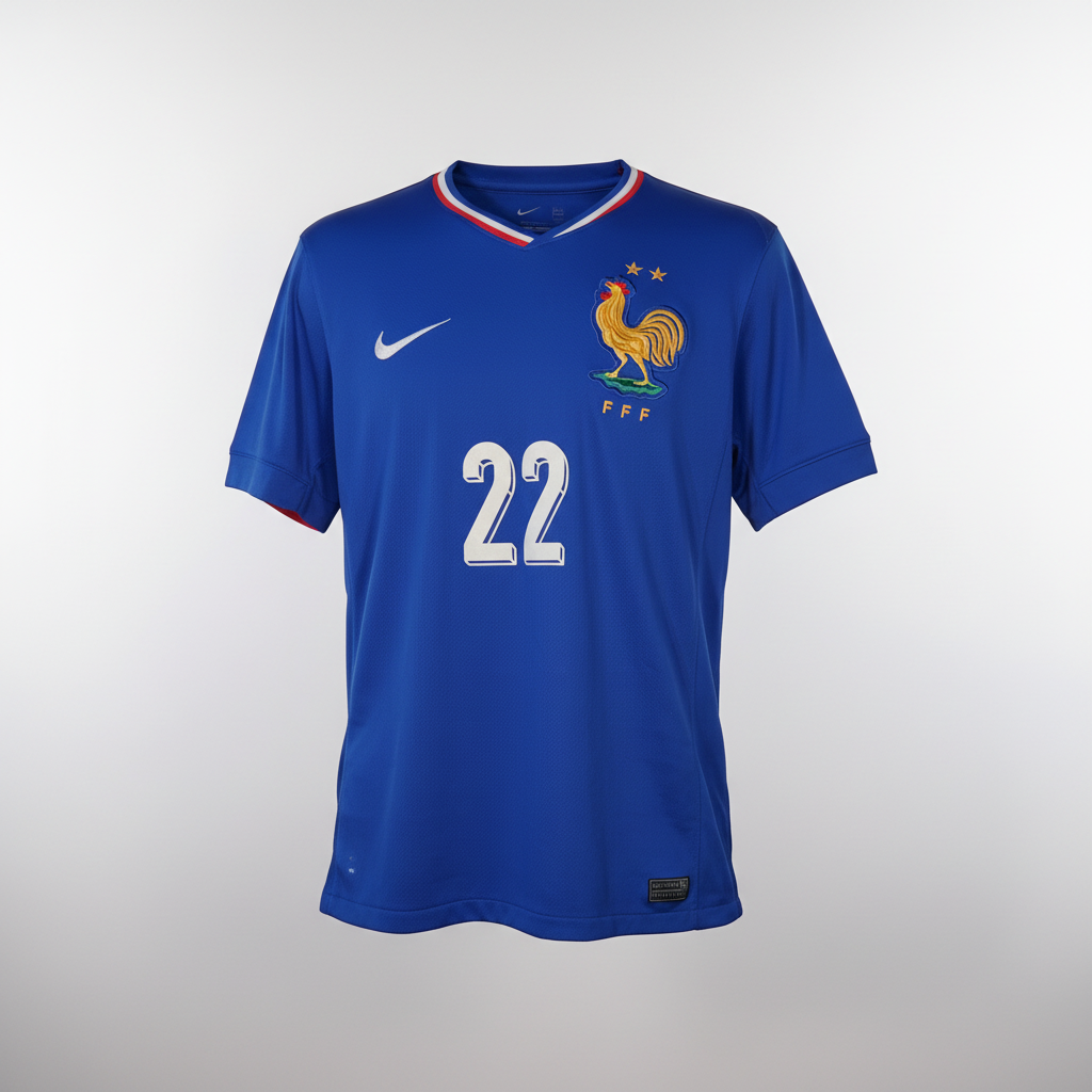 2024-2025 France T. Hernandez HOME Kit Soccer Jersey Football Shirt Nike Medium Authentic
