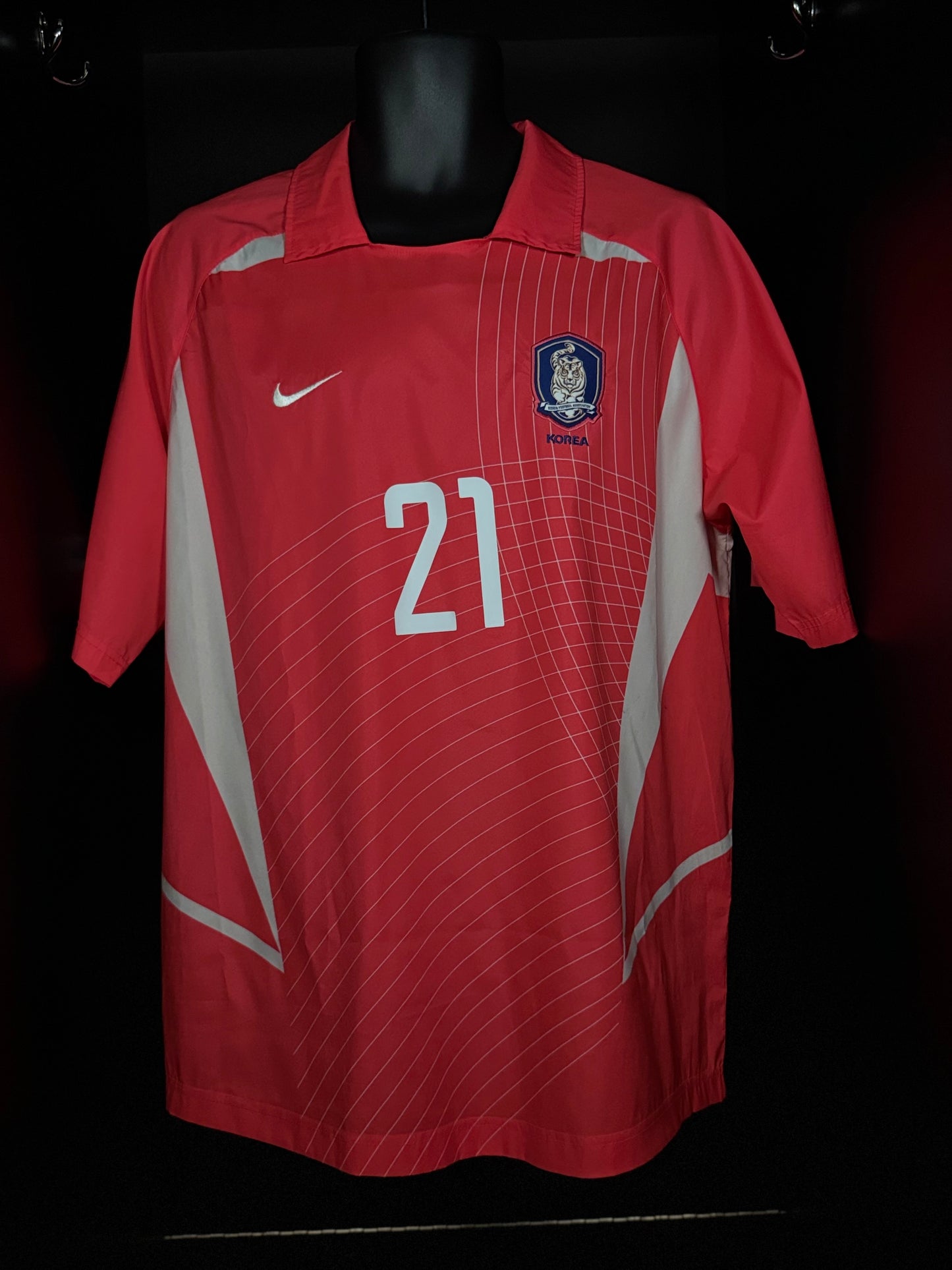 2002-2003 South Korea J S Park HOME Kit Soccer Jersey Shirt Nike Large Authentic