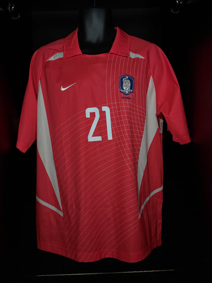2002-2003 South Korea J S Park HOME Kit Soccer Jersey Shirt Nike Large Authentic