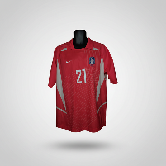 2002-2003 South Korea J S Park HOME Kit Soccer Jersey Shirt Nike Large Authentic
