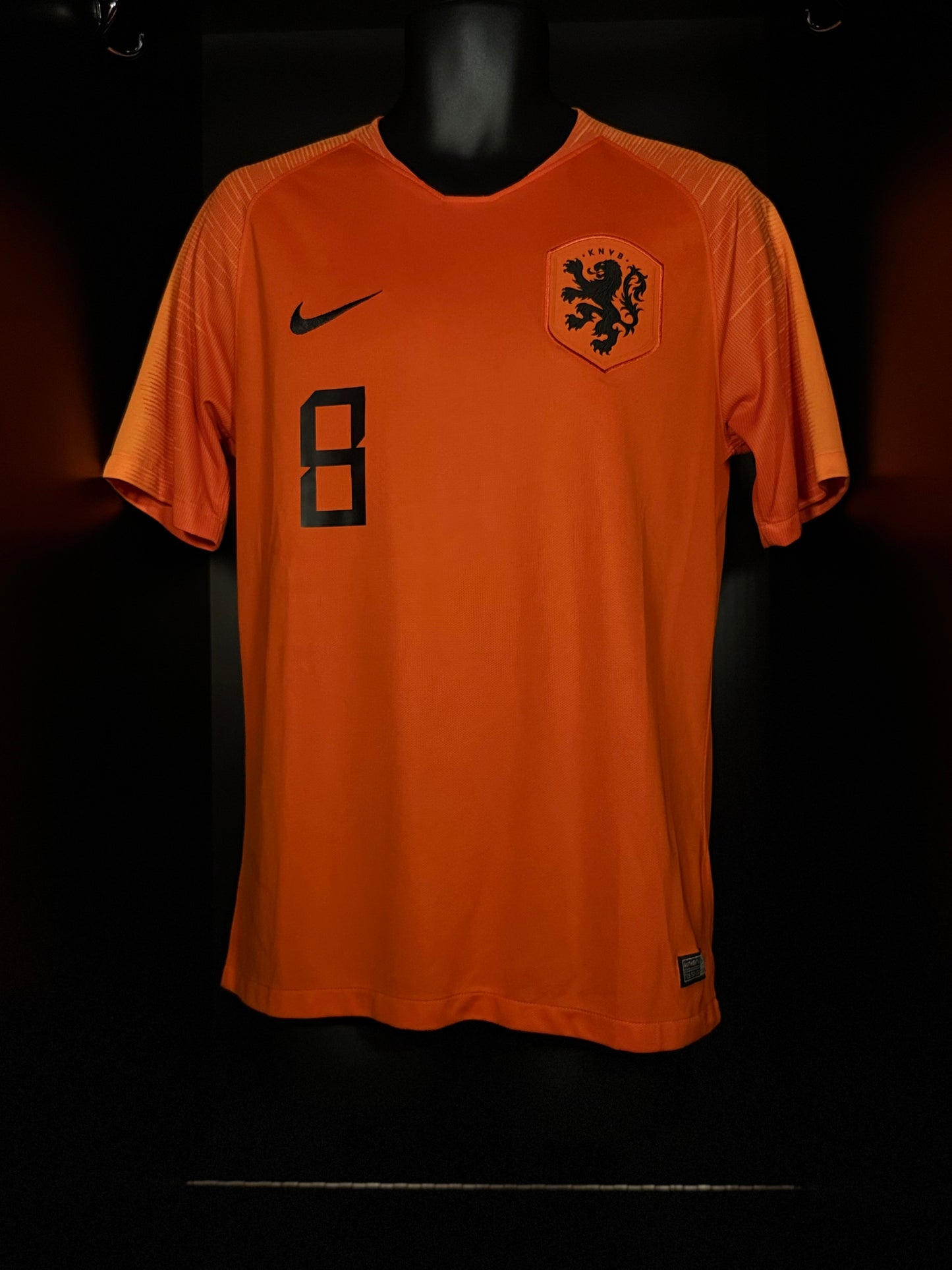 2018-2019 Netherlands Wijnaldum HOME Kit Soccer Jersey Shirt Nike Medium Authentic