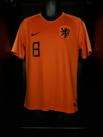 2018-2019 Netherlands Wijnaldum HOME Kit Soccer Jersey Shirt Nike Medium Authentic