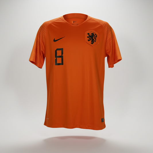 2018-2019 Netherlands Wijnaldum HOME Kit Soccer Jersey Shirt Nike Medium Authentic