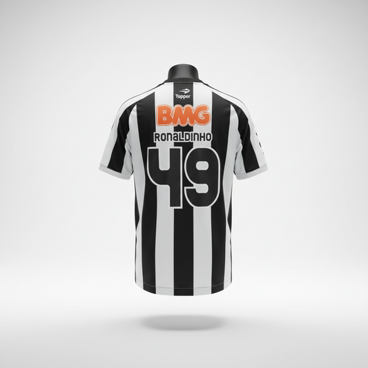 2012-2013 Atletico Mineiro Ronaldinho HOME Kit Soccer Jersey Football Shirt Topper Large Authentic