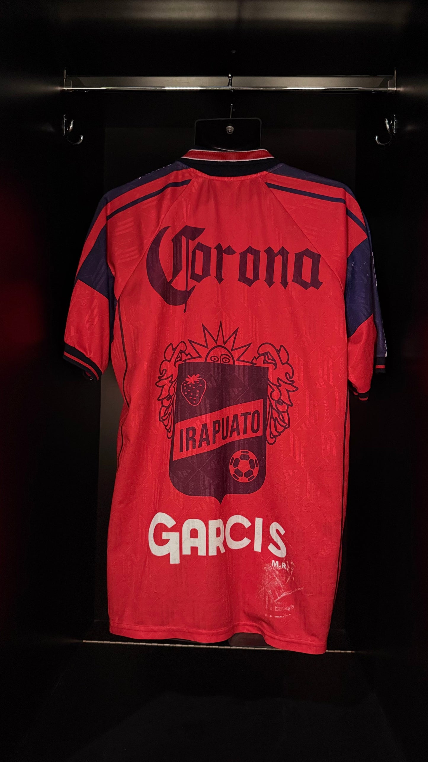 1999-2000 CD Irapuato HOME Kit Soccer Jersey Football Shirt Garcis Large Authentic