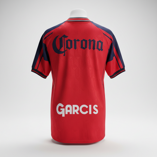 1999-2000 CD Irapuato HOME Kit Soccer Jersey Football Shirt Garcis Large Authentic
