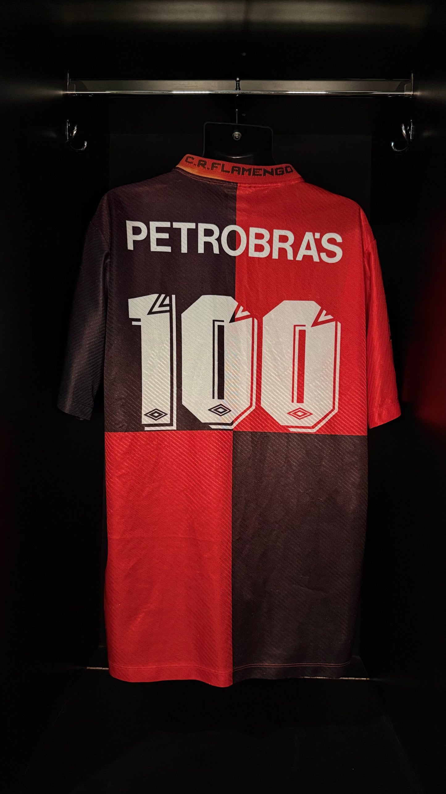 1995-1996 Flamengo CENTENARY Kit Soccer Jersey Football Shirt Umbro XL Authentic